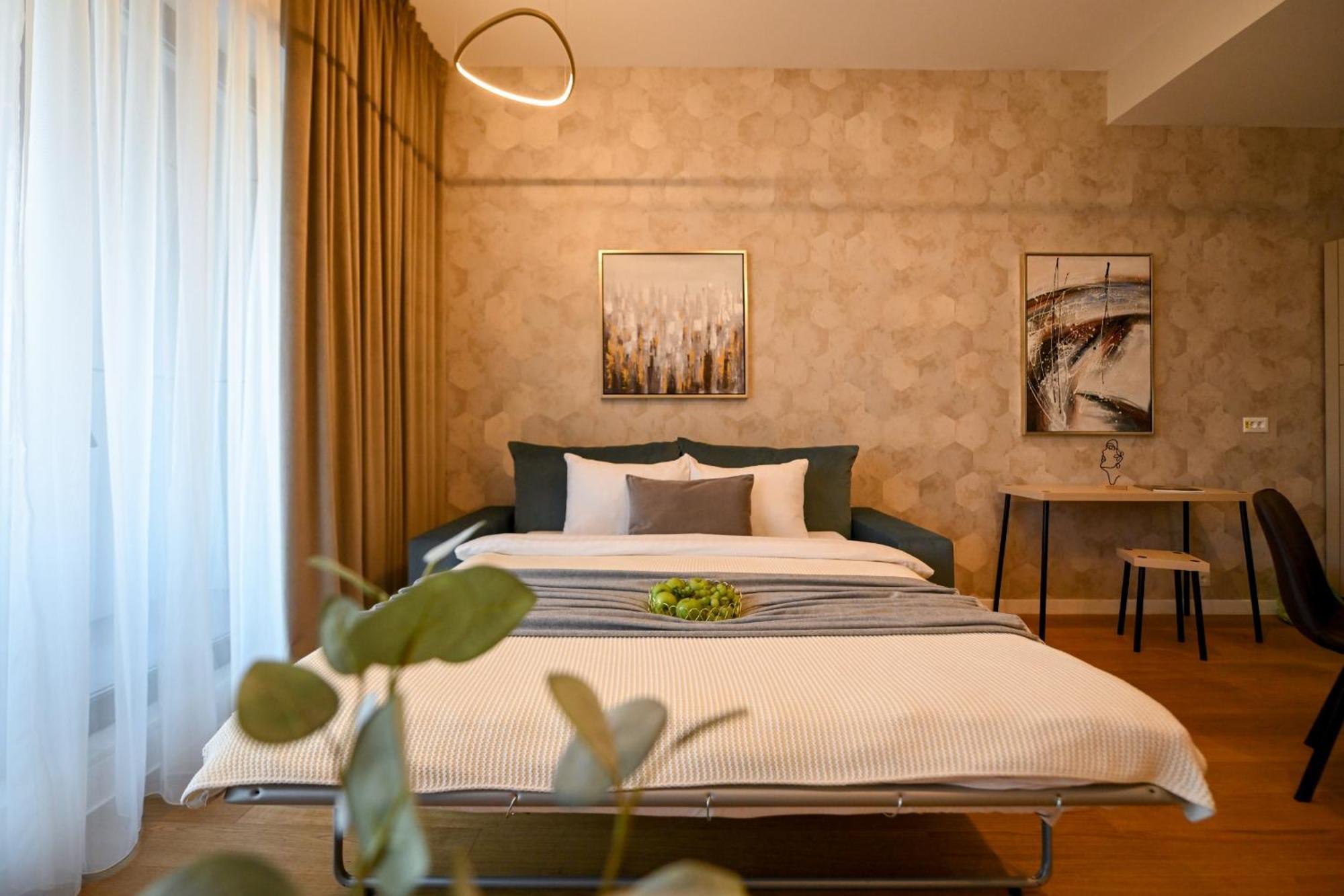 One Verdi Park Exclusive Apartments - Panoramic View & Private Parking ブカレスト 部屋 写真
